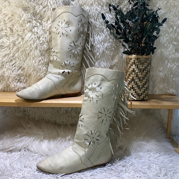 🌸-Fringe Y2K boots-🌸 - Picture 1 of 11